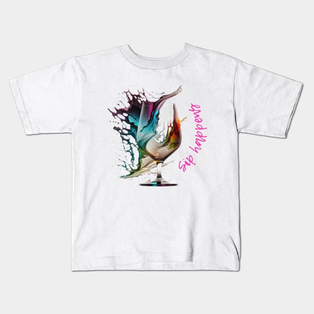 Sip happens Kids T-Shirt by ThatSimply!